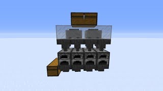 Simple 8 Furnace Array No Redstone [upl. by Ibbetson]