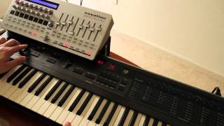 Korg DW8000 with Novation Zero SL MKII [upl. by Leirad]