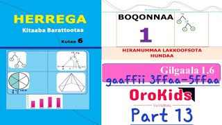 Herrega kutaa 6ffaa Boqonnaa 1 Gilgaala 16 part 13 [upl. by Eibrab]