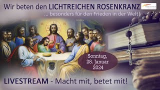 Wir beten den Lichtreichen Rosenkranz für Frieden in der Welt in den Familien und im eigenen Herzen [upl. by Yeknarf511]