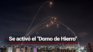 ¡SE ACTIVÓ EL DOMO DE HIERRO  FIA presenció el activamiento del sistema de defensa en Israel [upl. by Olvan]