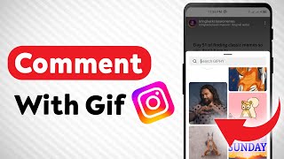 How to Comment With A Gif On Instagram Updated [upl. by Clinton237]