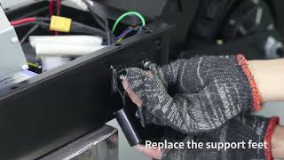 How to install the support feetArwibon Q30 Electric Scooter [upl. by Gery]