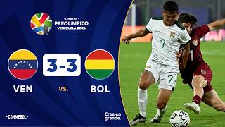 VENEZUELA vs BOLIVIA 33  RESUMEN  CONMEBOL PREOLÍMPICO  FASE PRELIMINAR [upl. by Oirom644]