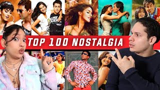 Indias Best Music Era Latinos react to Top 100 Nostalgic Hits of Bollywood [upl. by Otrevlig361]