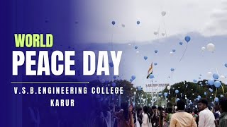 World Peace Day Celebrations 2024  VSB Engineering College [upl. by Nordine]