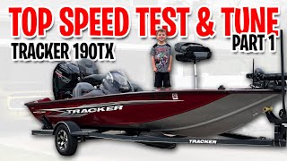 Tracker Boat Top Speed  Part 1 Baseline  190 TX  Mercury 115 ProXS Outboard [upl. by Tannie]