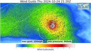 Notable Worldwide Storms  20241020 00z GFS [upl. by Nehgaem]