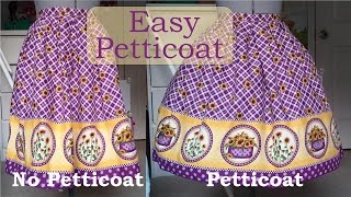 Diy Quick and Simple Petticoat [upl. by Gio]