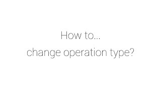 CalCon How to Operation Type [upl. by Lyram]