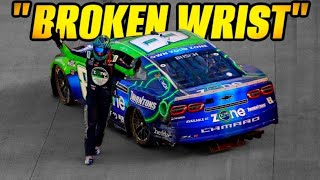 Kyle Busch BREAKS Wrist in Recent Crash Speaks on Nearly Missing a Race [upl. by Scotney]