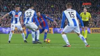 Barcelona 4 x 1 Espanyol  Melhores momentos  Highlights  PTBR 18122016 [upl. by Enihpled]