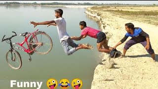 NONSTOP FUNNY COMEDY VIDEO2020 Try not to Laugh Challengeby Bindass club [upl. by Tharp652]