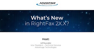 Webinar Whats New in RightFax 2XX [upl. by Petronilla]