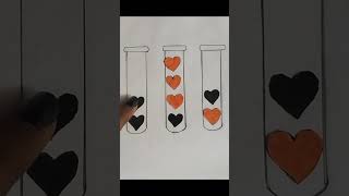 Creative🧡🖤 heart gamewho wants to play this game🤩Satisfying [upl. by Yzus]