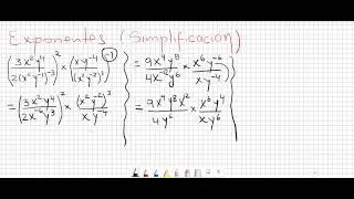 Simplificación exponentes enteros [upl. by Nnaael]