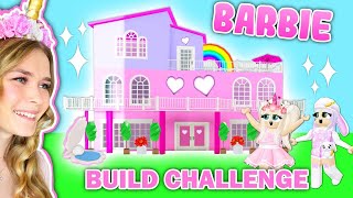 BARBIE Build Challenge In Adopt Me Roblox [upl. by Enitsirhc643]