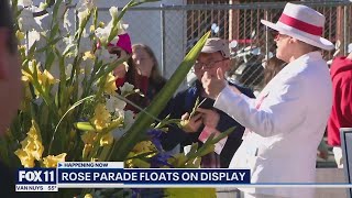 Rose Parade floats on display [upl. by Firahs]