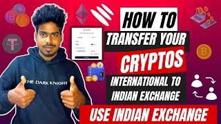 How to transfer your cryptos from International exchange to indian exchange giottus [upl. by Ayoted]