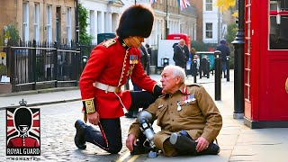 When Royal Guards BREAK Character amp Show Heartbreaking Moments to Veteran [upl. by Moody]