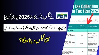 FBR released new tax rates for 2025 ll Tax On Savings Account amp National Savings Certificates [upl. by Noswad]