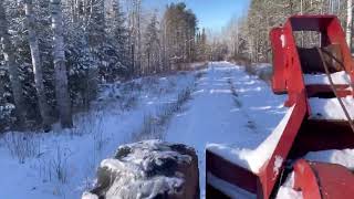 Timber jack 230 snowplowing country road [upl. by Zampardi114]