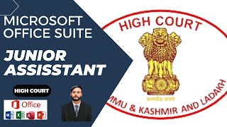 MS OFFICE SUITE Shortcut keys  BASIC INFORMATION  JUNIOR ASSISSTANT  JK HIGH COURT [upl. by Maggy327]