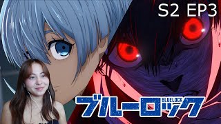 BLUE LOCK season 2 episode 3 REACTION  Isagis new weapon [upl. by Rosmunda]