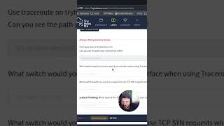 Networking Tools Traceroute  Answer the Questions Series shorts thm tryhackme [upl. by Raynold]