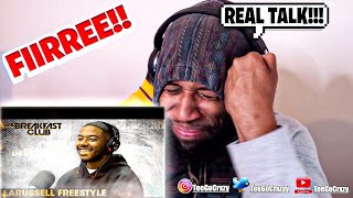 JUST DROPPING GEMS LaRussell Freestyles On The Breakfast Club REACTION [upl. by Itin315]