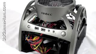 1074  Antec Mini Skeleton 90 Case Video Review [upl. by Atikat]