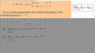 Exercitii rezolvate functii continue liccontinuitate6 [upl. by Yoccm]