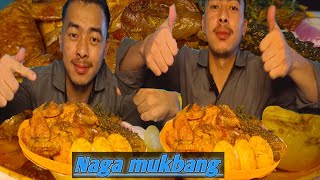 ASMR EATING SPICY CHICKEN WITH EGGNAGA MUKBANGNORTHEAST INDIAN MUKBANG [upl. by Nnyllaf]