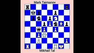 Mikhail Tal vs Mark Taimanov [upl. by Atilrak561]