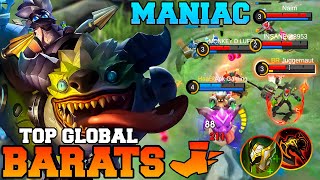 Maniac Immortal Barats Revamp Gameplay  MLBB Barats Best Build 2023 Tutorial Guide Jungle [upl. by Chip]