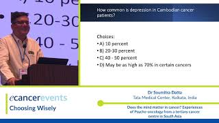 Experiences of psychooncology from a tertiary cancer centre in South Asia [upl. by Ashelman464]