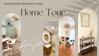 HOME TOUR  AvantAprès TRAVAUX  Une Rénovation Totale Moderne dans un style Organique [upl. by Animar722]