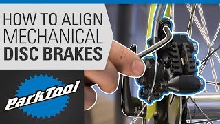 How to Align a Mechanical Disc Brake on a Bike [upl. by Ruddy]