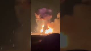 A Powerful Explosion at an ammunition depot in Yeysk  Russia [upl. by Thetes514]