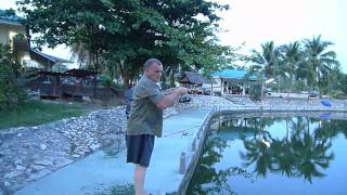 35kg Arapaima Hua hin Fishing Lodge Thailand part 1 [upl. by Ummersen]