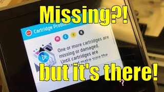 How to Fix your Damaged or Missing Cartridge in a HP Officejet Pro Series [upl. by Demmahum]