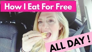 How I Eat For Free  ALL Day Long [upl. by Adialeda]