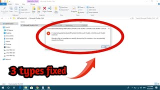 How To Fix quotOperation Did Not Complete Successfully Because The File Contains A Virus or potentially [upl. by Lyrrad]