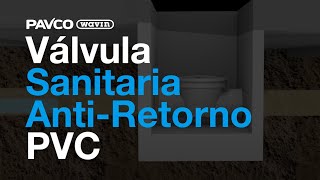 Válvula antirretorno sanitaria de PVC Cómo funciona [upl. by Neahs]