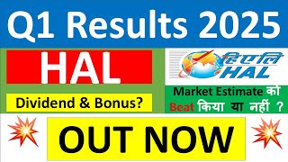 HAL Q1 results 2025  HAL results today  HAL Share News  HAL latest news  Hindustan Aeronautics [upl. by Gravante]