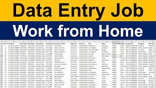 Excel Data Entry Jobs Work from Home  Advanced Excel dataentryinexcel [upl. by Inafets]