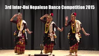 3rd InterUni Nepalese Dance Competition 2015 Traditional Magar Kaura Song amp Dance [upl. by Arv]