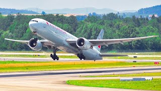 20 MINS GREAT CLOSE UP LANDINGS amp TAKEOFFS at ZRH  4K  Zurich Airport Plane Spotting Switzerland [upl. by Bilak140]