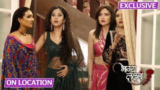 Bhagya Lakshmi  On Location  Lakshmi Ko Bachane Aaya Rishi Shock Hui Malishka [upl. by Araminta]