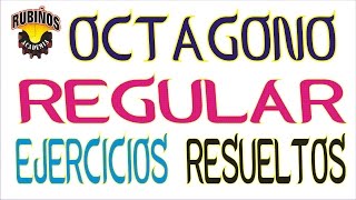 octógono regular  fórmulas y ejercicios resueltos de polígonos regulares [upl. by Stefa]